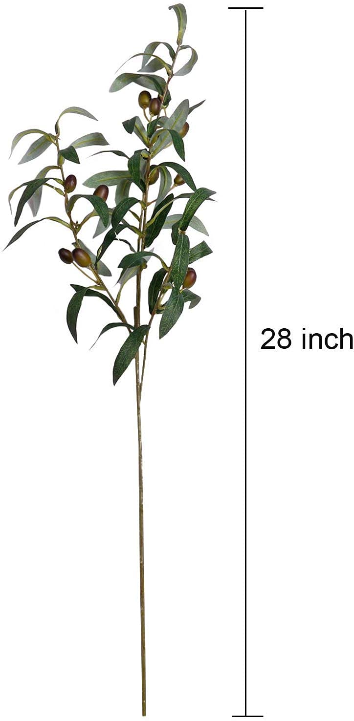 SHACOS 4 PCS Artificial Olive Branches with Olives and 8 Inches Trivets for Hot Dishes - Image 7