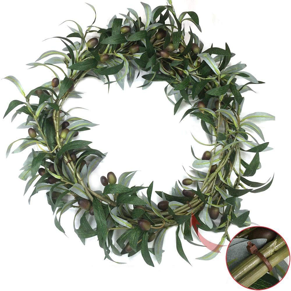 SHACOS 4 PCS 28 inch Artificial Olive Branches for Vases Greenery Olive Stems Faux Tree Branch Twig for Home Wedding Shop Office Garden Decor DIY Floral Crafts - Image 9